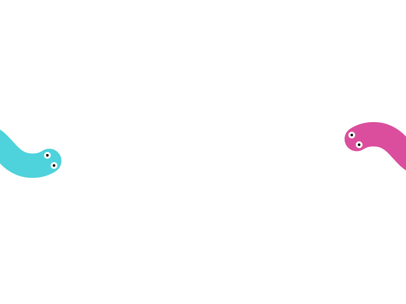 Squiggly Snakes after effects animation blue gif loop pink snake snakes