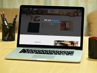 Naqash - One page template agency design one page portfolio template