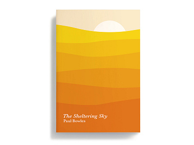 The Sheltering Sky book covers graphic design illustration