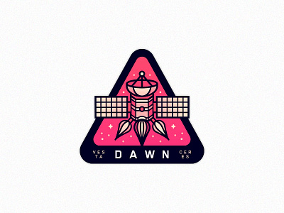 Dawn Patch badge dawn patch satellite space