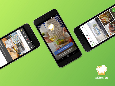 uKitchen app android appster clean cook food modern on demand simple ui ux