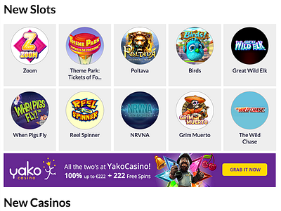 Slots Listings & Grid grid ux list ux slots listings