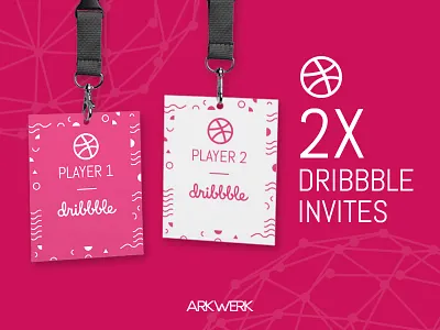 2x Invite Giveaway! arkwerk draft dribbble invite freebie giveaway invite name tag