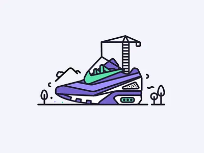 Nike 01 airmax free icon illustrator line nike sneakers