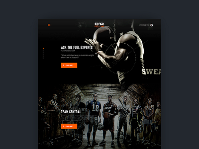 Fuel Camp1 browser design fuel gatorade responsive sports stack ui ux web website