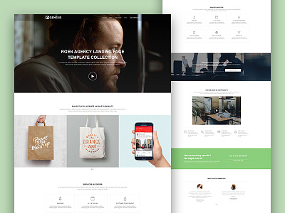 Agency Landing Page agency clean grids landing page minimal modern portfolio