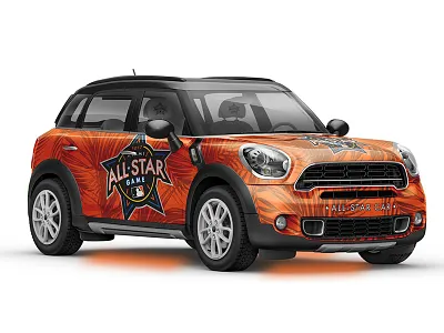All-Star Car baseball car mini neon