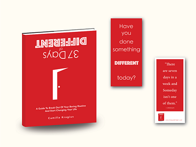 Branding for 37 Days of Different Book Release book cover branding promotional