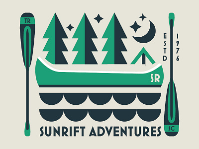 Canoes branding climbing colors design hello idea identity kayaking logo outdoors rafting white water