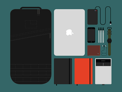 My Everyday Essentials apple bamboo bellroy designer goruck moleskin mvmt wacom