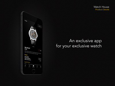 Watch House - Product Details app black collections e commerce exclusive ios luxury product details shop specifications store watch