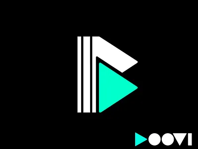 Boovi - Logo (Dark) app book brand branding design ios logo marketing media movie web
