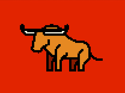 Longhorn illustration longhorn pixel