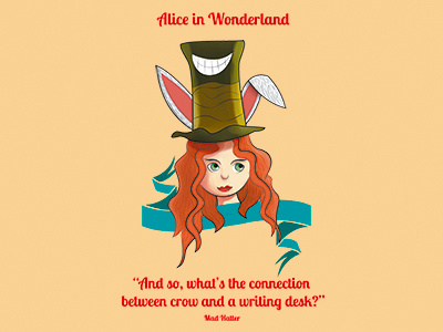 Alice In Woanderland alice carrol alice in wonderland artwork draw drawing illustration illustrator ilustração paint tool sai sketch sketchbook