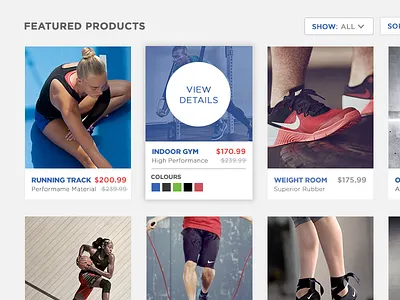 Product Catalogue/ Product Listing catalogue e commerce grid interaction interface price listing product list sale shop ux web design website