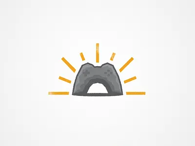 Unused Logo Concept controller game gamers games gaming lines logo monument rock statue stone