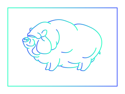 untitled bacon #201 bacon fat hog illustration pig