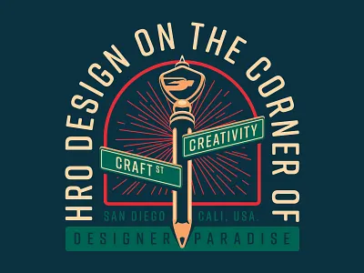 Corner Of.. corner designer paradise post street street sign