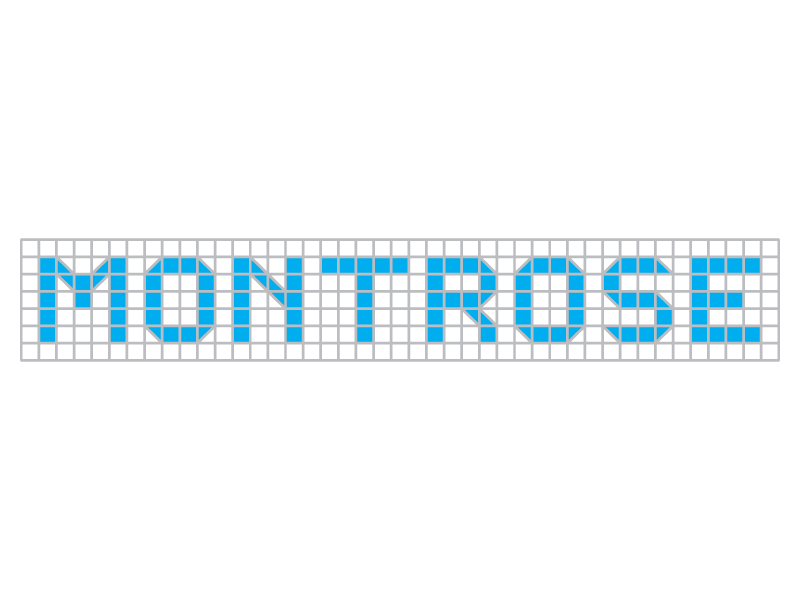 Example of Houston Blue Tile Lettering