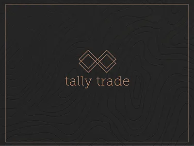 Tally Trade Logo Exploration black copper logo minimal logo type