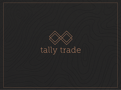 Tally Trade Logo Exploration black copper logo minimal logo type