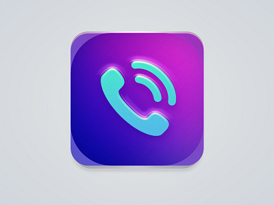 Call Button button call cyan purple
