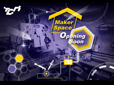 Print advertisement for the coming Maker Space in SHENZHEN advertisement entrepreneurs illustration maker space