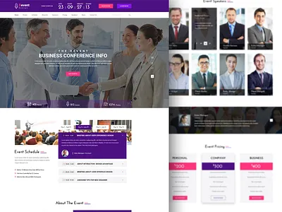 Devent - Event and Conference HTML Template conference event themeforest web design wordpress