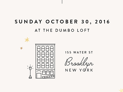 Wedding Invitation Details brooklyn dumbo illustration invitation personal wedding