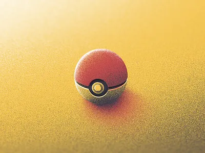 Caught Em All? ball catch catch em grain illustration light pixel pokeball pokemon texture
