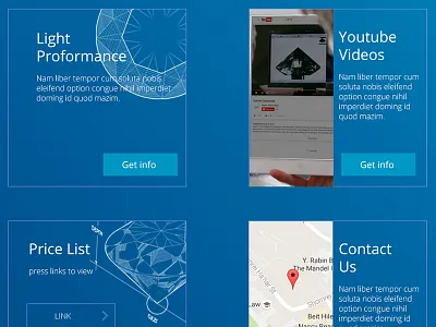 Home Page app block cards design diamond flat hp interface menu mobile