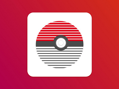 #001 Icon Pokemon Go - Poke Ball 2016 icon inakiserna pokeball pokemon secondday sketch ui design