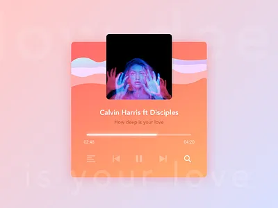 Daily UI #009 - Music player app enjoy freelance mobile product ux vietnam