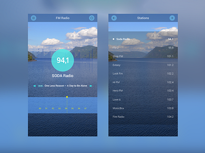 FM Radio UI fm radio ui