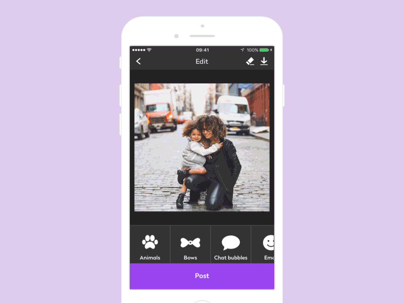 PixPic app app edit ios mobile photo pixel pixel art pixpic stickers ui ux