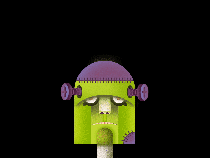 Frankenstein Lolly animation candy flat frankenstein gif icon lolly material mograph monster motion graphic sweets