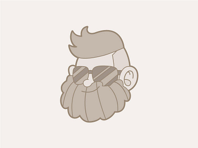 Men Grow Beard avatar beard beards character design face illustrator mascot vector