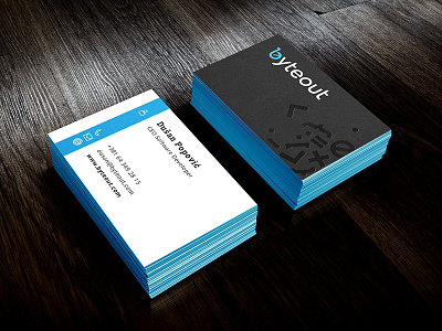 Byteout Business Cards business cards design