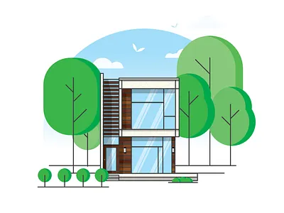 Japanese modern house architecture building design graphics house illustration japan jay master design live design