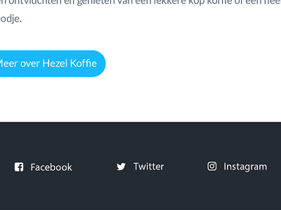 Social Footer font awesome footer hezel koffie social social icons social media