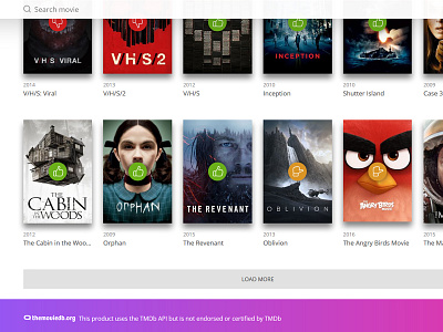 Flox Preview design film gradient movie movie web project ui watch watch list web webdesign