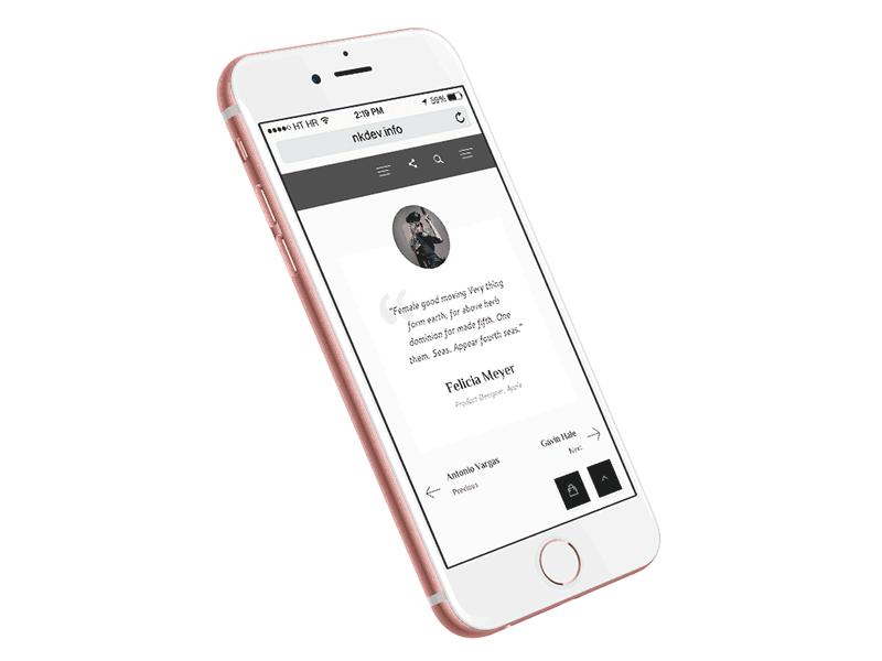 Native Swipe Navigations | Khaki Template css html js multi concept navigation swipe template