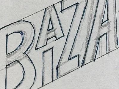 Bizarre Bazaar aiga invisible type lettering typography