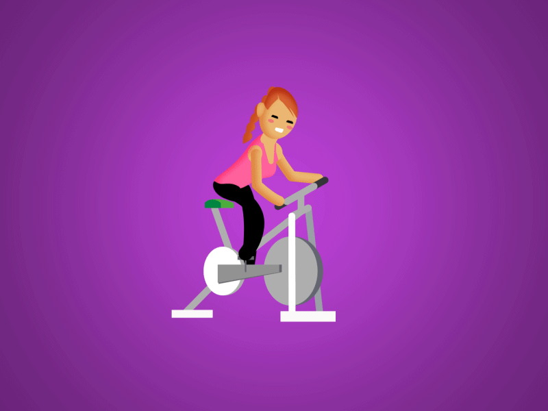 Gym Girl bike gif girl gym