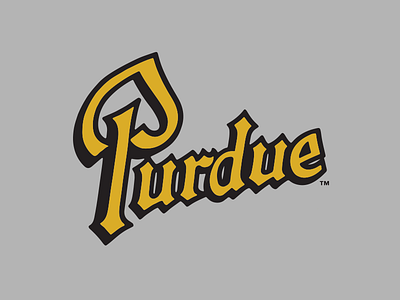 Purdue Drum Script boilermakers gold. black indiana purdue