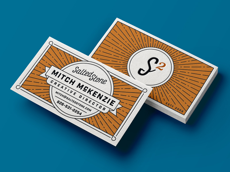 Example of 2016 Salted Stone Business Cards