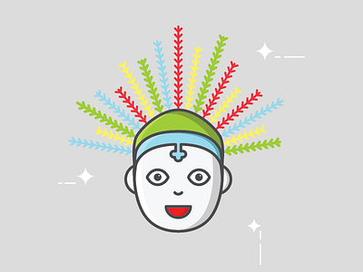 Ondel-Ondel art illustration jakarta line illustration ondel ondel ondel vector