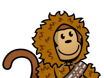 Chewie Timmy chewbacca chewie digital hoodie illustration star wars thinkgeek timmy top navigation website