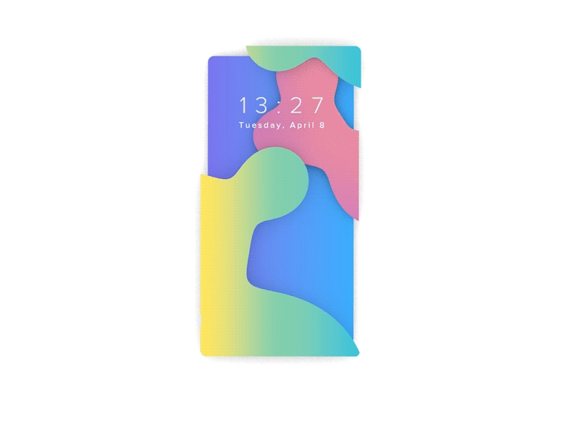 Lock Screen Animation animation gradient lock metaball motion screen ui