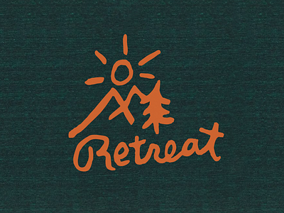 Retreat T-shirt handdrawn outdoors outdoorsy screenprint t shirt tee